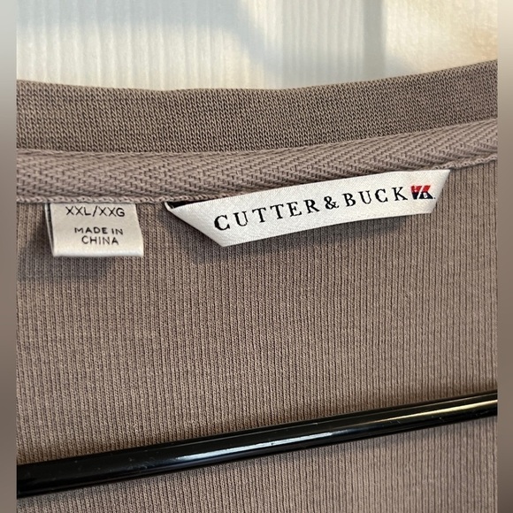 Cutter and Buck Crew V Neck Pullover Sweater Olive Men’s Size XXL Pima Cotton - Picture 2 of 10